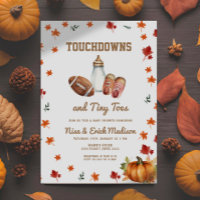 Touchdown Tiny Toes Football Couples Baby Shower