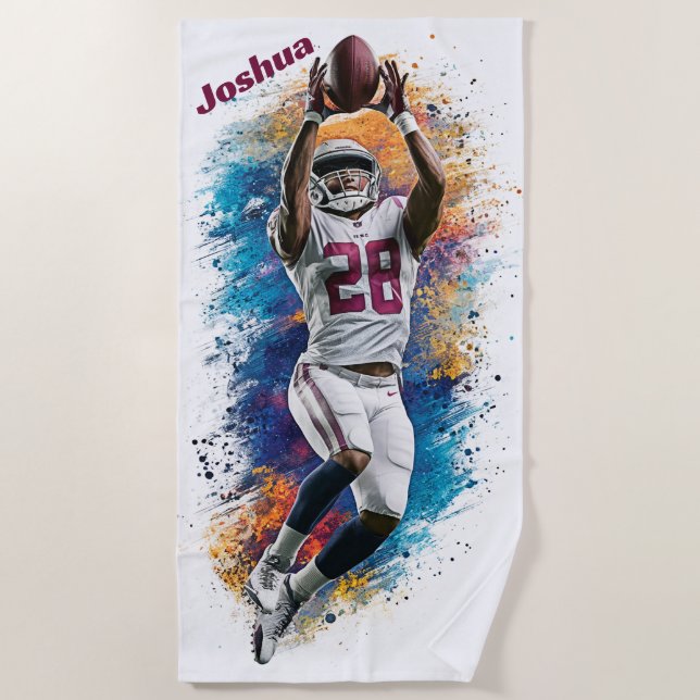 Touchdown Triumph Beach Towel (Front)