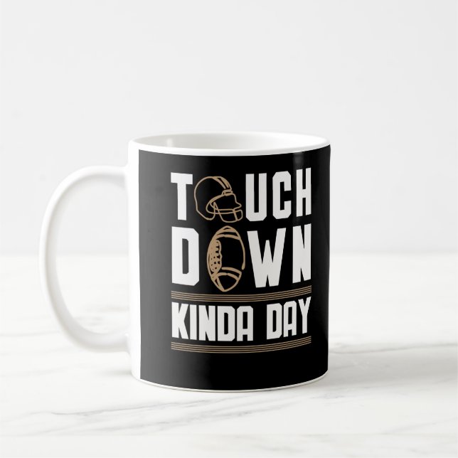 Touchdowns American Football Player Coffee Mug (Left)