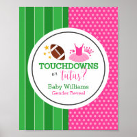 Touchdowns or Tutus Gender Reveal