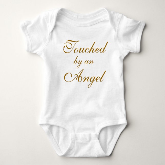 Touched, by an, Angel Baby Bodysuit (Front)