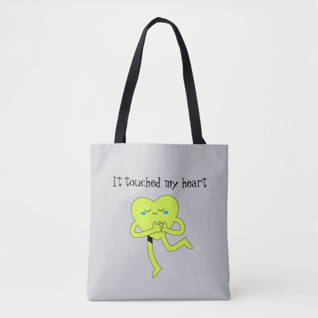 Touched heart tote bag (Front)
