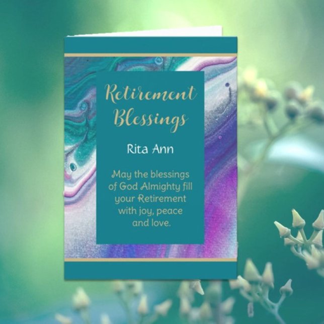 Touching, Christian retirement card (Creator Uploaded)