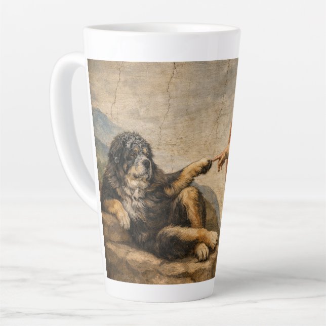 Touching the Divine Latte Mug (Left Angle)