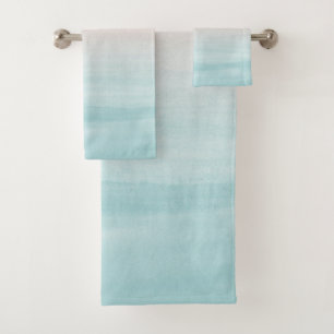 Touching Watercolor Abstract Beach  Dream #1 Bath Towel Set