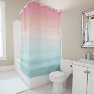 Touching Watercolor Abstract Beach Dream #1 Shower Curtain