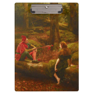 Touchstone and Audrey (Jester Teasing Lady Lover) Clipboard