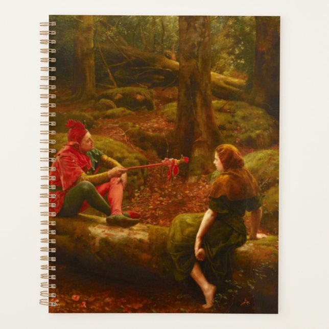 Touchstone and Audrey (Jester Teasing Lady Lover) Planner (Front)