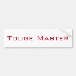 Touge Master Bumper Sticker