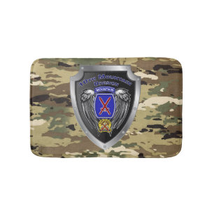Tough 10th Mountain Division “Climb To Glory” Bath Mat
