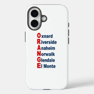 Tough Apple iPhone 16 Case CALIFORNIA TOURISM