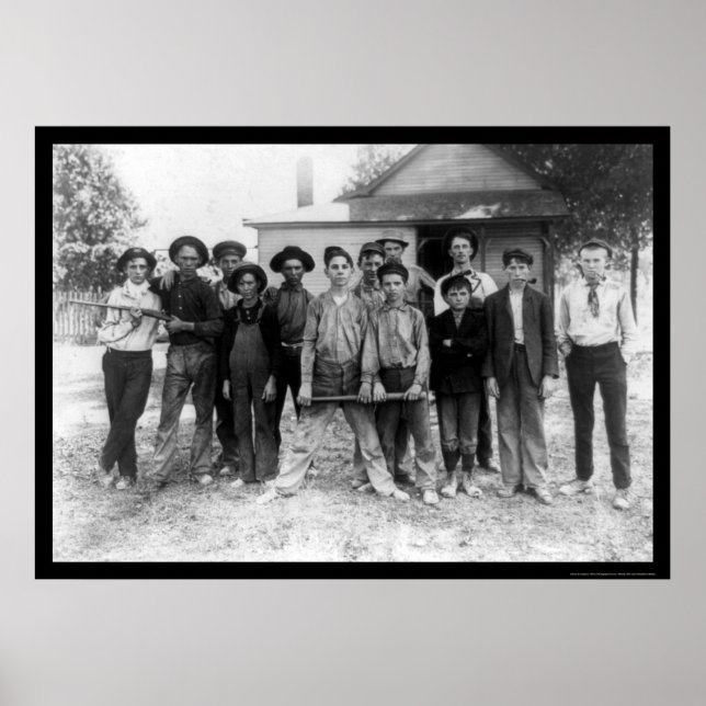 Tough Boy Baseball Team 1908 Poster (Front)