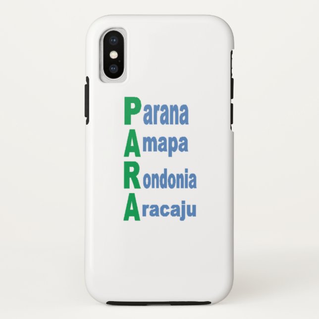 Tough Case for Apple iPhone XS BRAZIL TOURISM (Back)