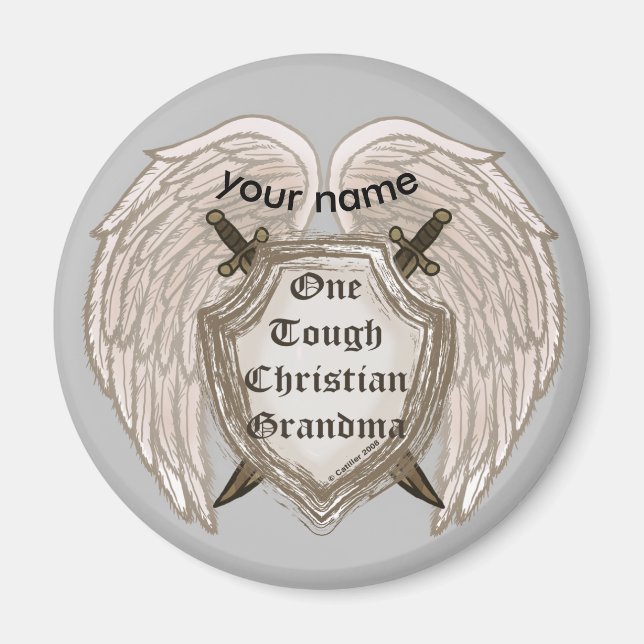 Tough Christian Grandma magnet (Front)