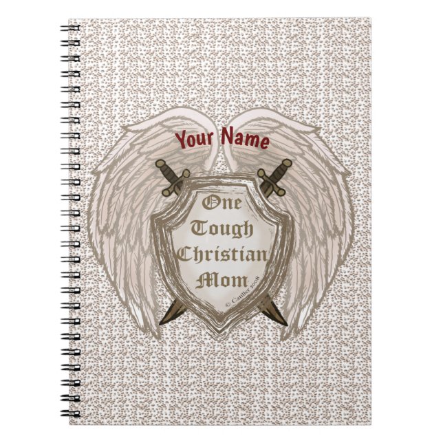 Tough  Christian Mum custom Notebook (Front)