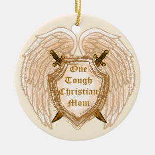 Tough Christian Mum  ornament