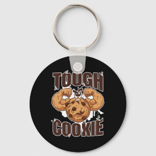Tough Cookie Bodybuilding Food Lover Muscular Key Ring