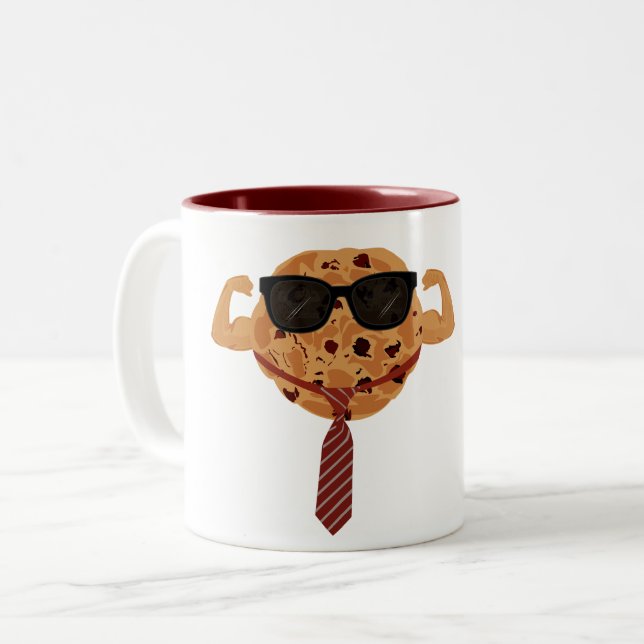 Tough Cookie - Cool Two-Tone Coffee Mug (Front Left)