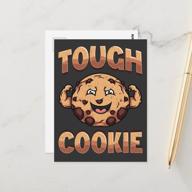 Tough Cookie Postcard (Front/Back In Situ)
