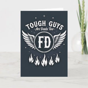 Tough Dads Winged Emblem Card