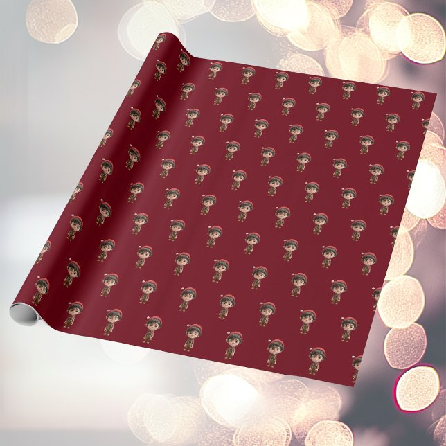 Tough Day Christmas Elf Wrapping Paper (Creator Uploaded)