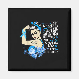 Tough Girl Ribbon I Am The Storm Diabetes Awarenes Magnet