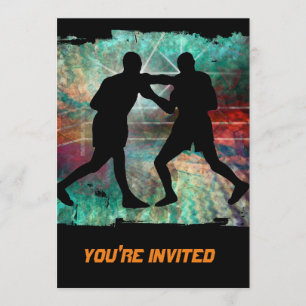 Tough & Gritty Boxing in the Ring Invitation