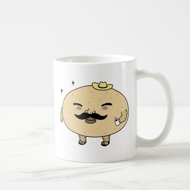 Tough Guy Macho Potato Coffee Mug (Right)