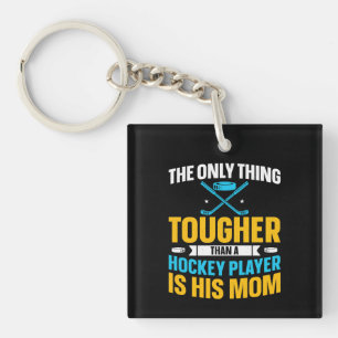 Tough Hockey Mum Key Ring