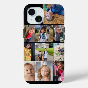 Tough iPhone Family photo collage iPhone 15 Case