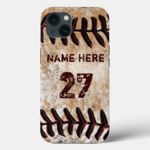 Tough Personalised Vintage Baseball iPhone Cases