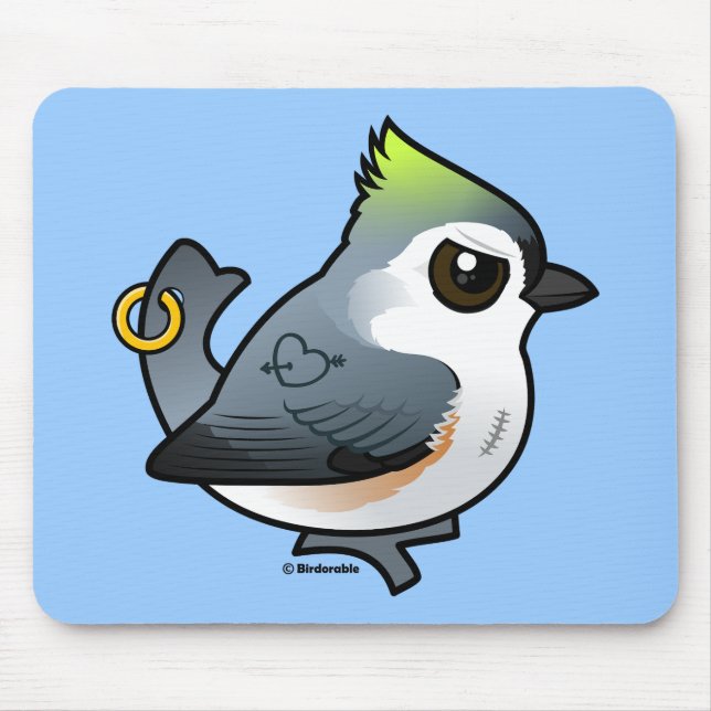 Tough Titmouse Mouse Pad (Front)