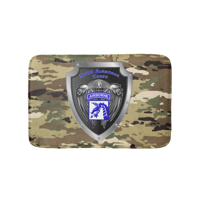 Tough XVIII Airborne Corps Bath Mat (Front)