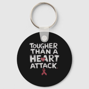 Tougher Than A Heart Attack Heart Disease Awarenes Key Ring