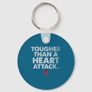 Tougher Than A Heart Attack Heart Disease Awarenes Key Ring