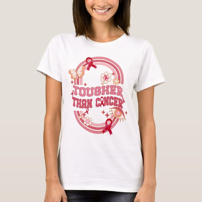 tougher than cancer blood cancer Awareness T-Shirt (Front)