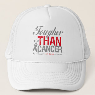Tougher Than Cancer - Brain Cancer Trucker Hat