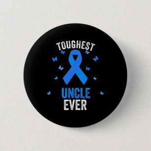 Toughest Uncle Ever Vintage Pancreatic World Cance 6 Cm Round Badge
