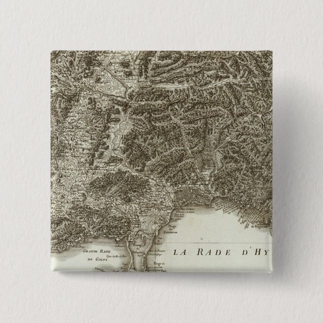 Toulon 15 Cm Square Badge (Front)