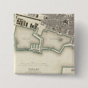 Toulon 15 Cm Square Badge