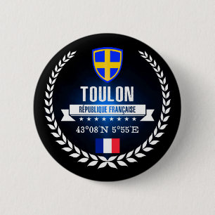 Toulon 6 Cm Round Badge