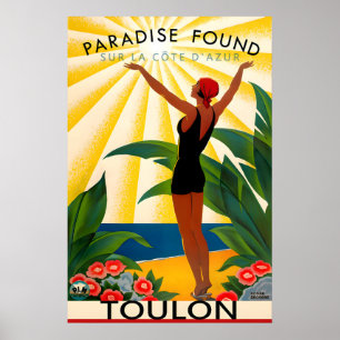 Toulon Cote D'Azur France Travel Poster
