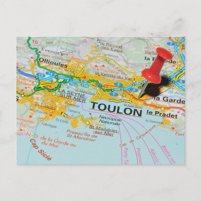 Toulon, France Postcard (Front)