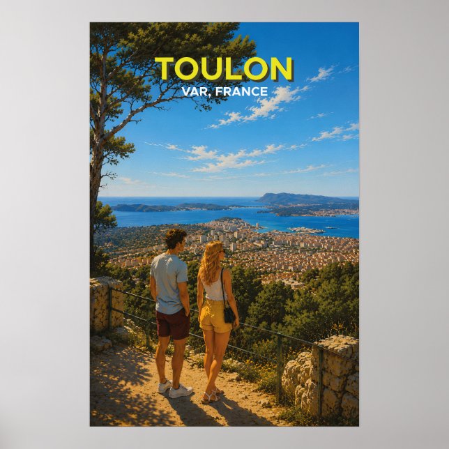 Toulon Mont Faron Poster (Front)