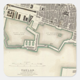 Toulon Square Sticker