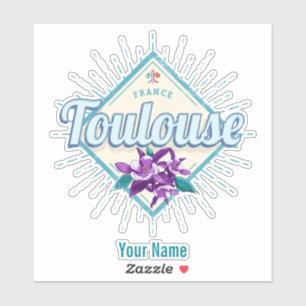 Toulouse City France Retro Violets Vintage Souveni