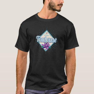 Toulouse City France Retro Violets Vintage Souveni T-Shirt