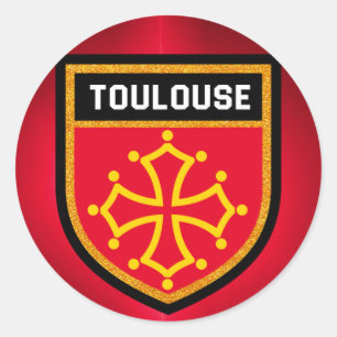 Toulouse Flag Classic Round Sticker