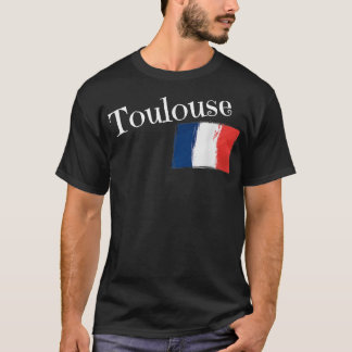 Toulouse France Flag French City of Toulouse  T-Shirt