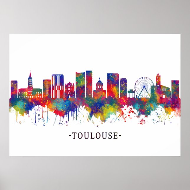 Toulouse France Skyline Poster (Front)